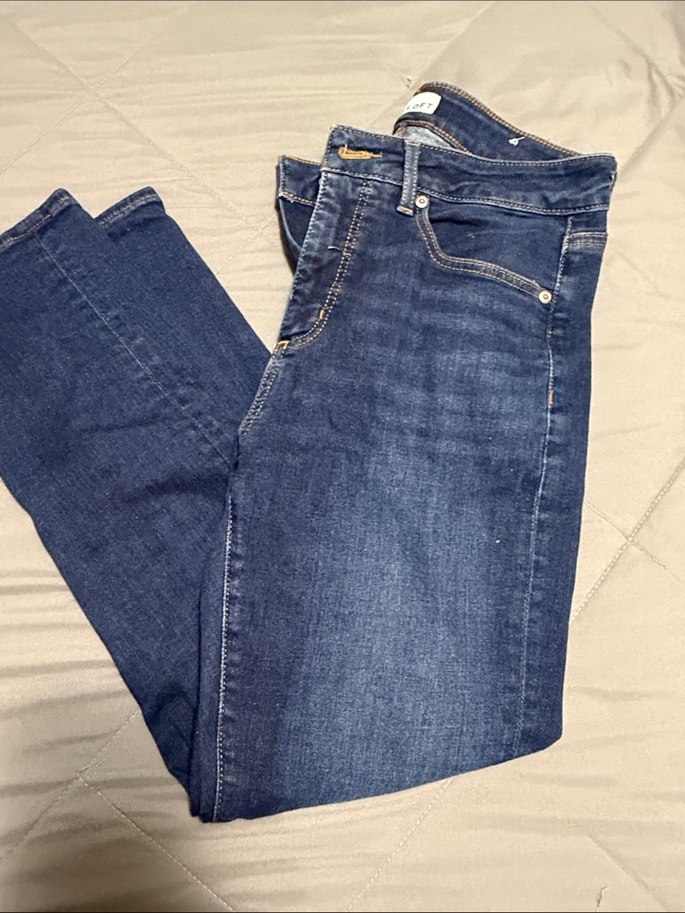 LOFT Dark Blue Skinny Jeans